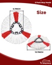 Mop Head Replacement Compatable with Vileda Triangle Swivel Mops PK5