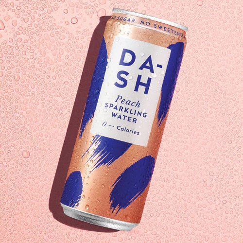 Dash Water Sparkling Water Peach 330ml Cans PK12