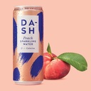 Dash Water Sparkling Water Peach 330ml Cans PK12
