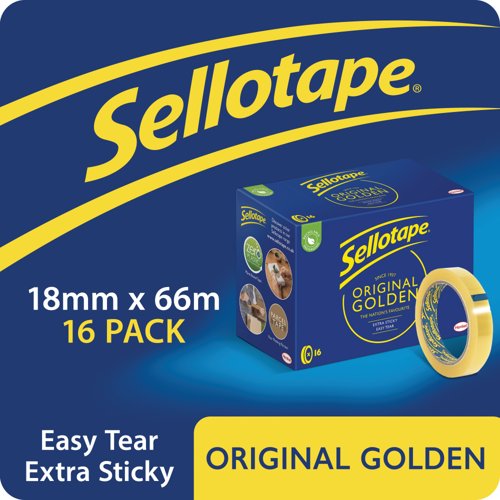 Sellotape Original Golden Tape Large Core