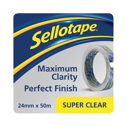 Sellotape Super Clear Tape 24mm x 50m PK6