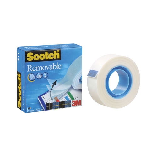 Scotch Removable Magic Tape Transparent 19mm x 33M