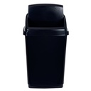 2Work Swing Bin 30L Black Base and Lid