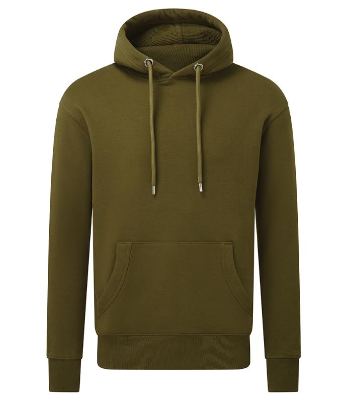 Anthem AM001 Hoodie in Khaki | Slim Fit, Organic Hoodie for Print or Embroidery