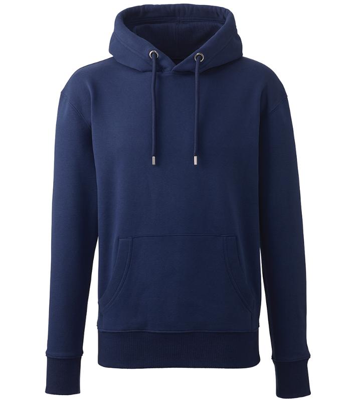 Anthem AM001 Hoodie in Oxford Navy | Slim Fit, Organic Hoodie for Print or Embroidery