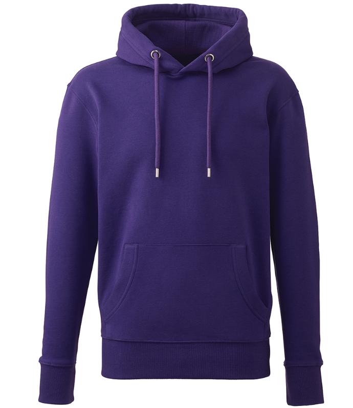 Anthem AM001 Hoodie in Purple | Slim Fit, Organic Hoodie for Print or Embroidery