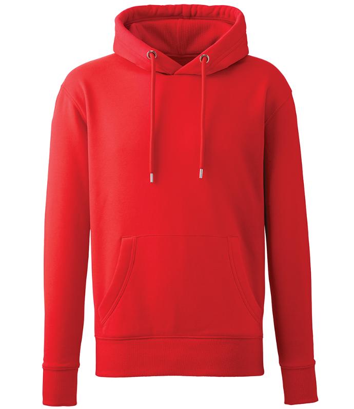 Anthem AM001 Hoodie in Red | Slim Fit, Organic Hoodie for Print or Embroidery