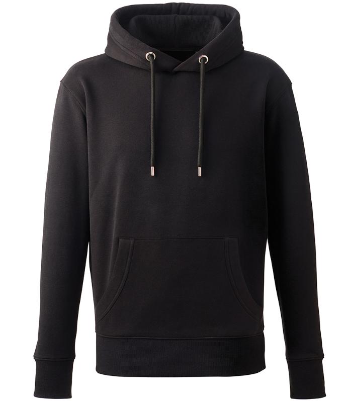 Anthem AM001 Hoodie in Black | Slim Fit, Organic Hoodie for Print or Embroidery