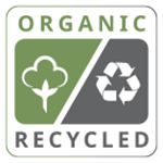 This product is created using organic cotton and recycled materials