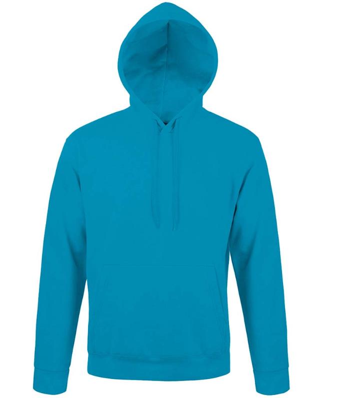 SOL'S 47101 Snake Hoodie in Aqua | Tailored Fit, Brushed Fleece Hoodie for Print or Embroidery