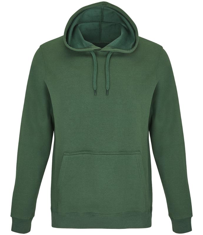 SOL'S 47101 Snake Hoodie in Bottle Green | Tailored Fit, Brushed Fleece Hoodie for Print or Embroidery