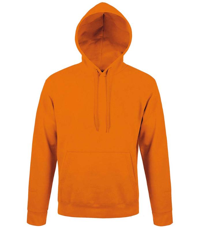 SOL'S 47101 Snake Hoodie in Orange | Tailored Fit, Brushed Fleece Hoodie for Print or Embroidery