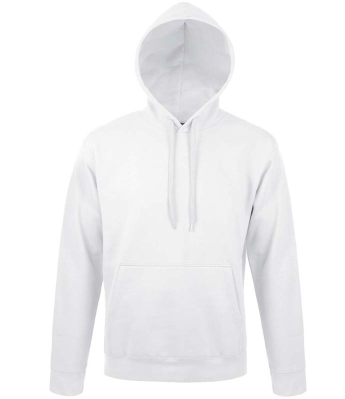 SOL'S 47101 Snake Hoodie in White | Tailored Fit, Brushed Fleece Hoodie for Print or Embroidery