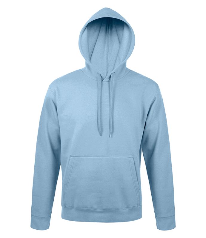 SOL'S 47101 Snake Hoodie in Sky Blue | Tailored Fit, Brushed Fleece Hoodie for Print or Embroidery