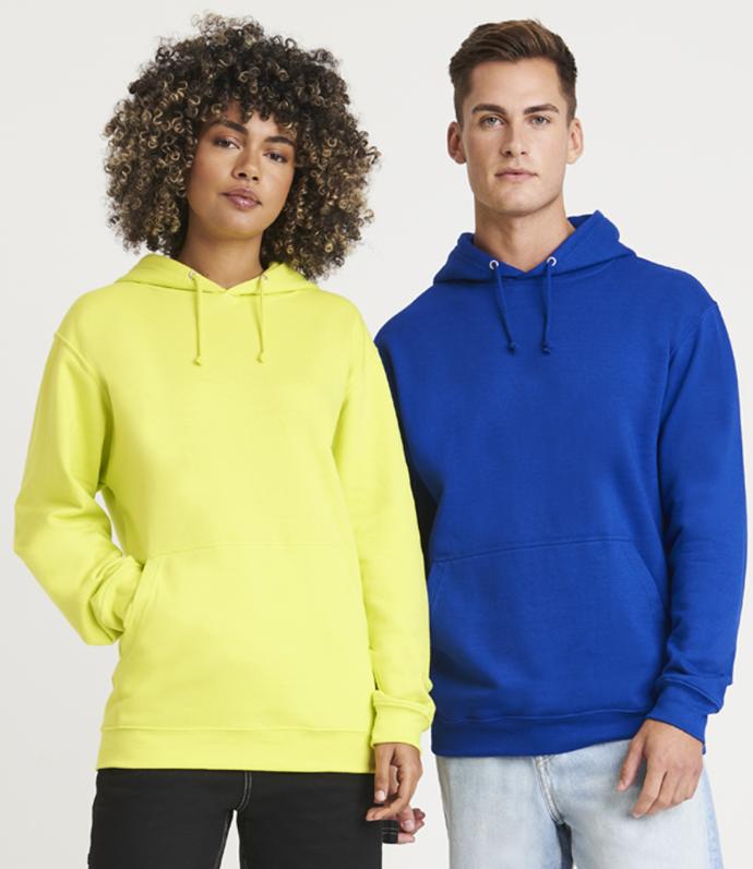 AWDis JH001 College Hoodie in Citrus | Loose Fit, Classic Pullover Hoodie for Print or Embroidery
