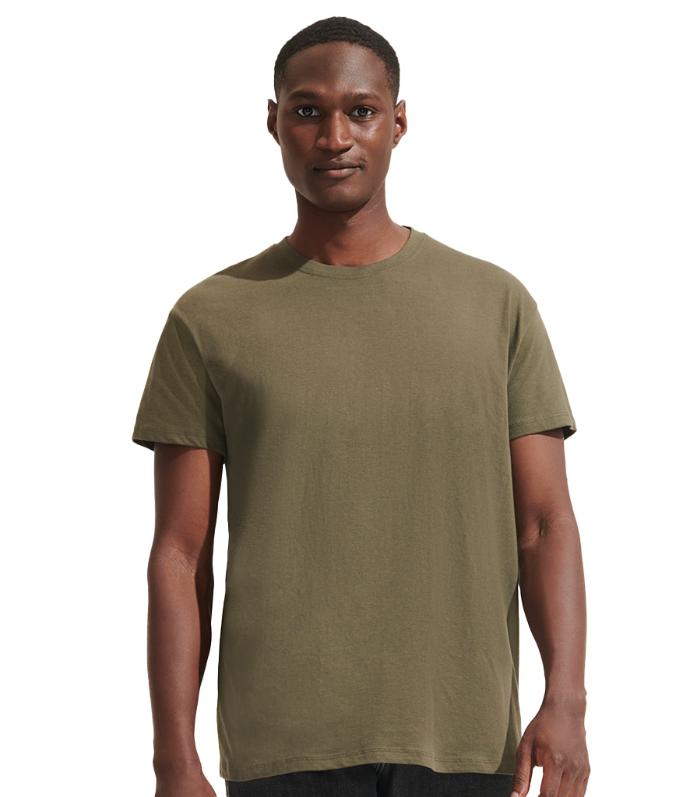 SOL'S 11380 Regent T-Shirt in Army | Classic Fit, Cotton Crew Neck Tee for Print or Embroidery