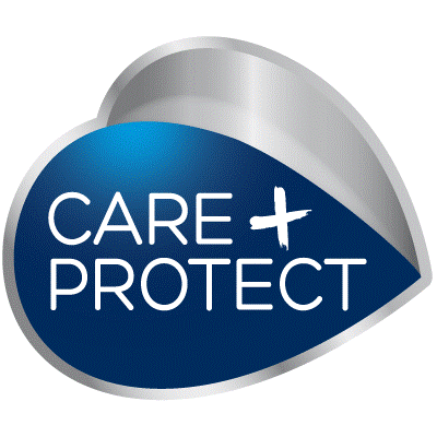 Care + Protect Logo Care + Protect Logo