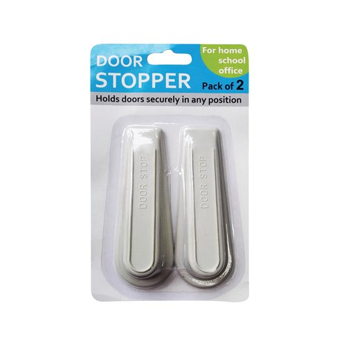 Door Wedge Non Slip Base White PK2
