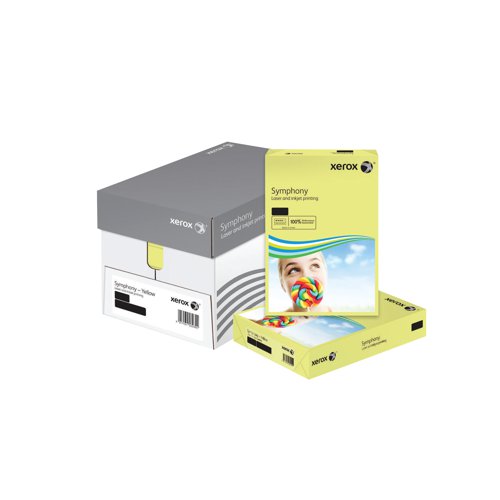 Xerox Symphony Tinted Paper A3 Pastel Yellow 80gsm PK500