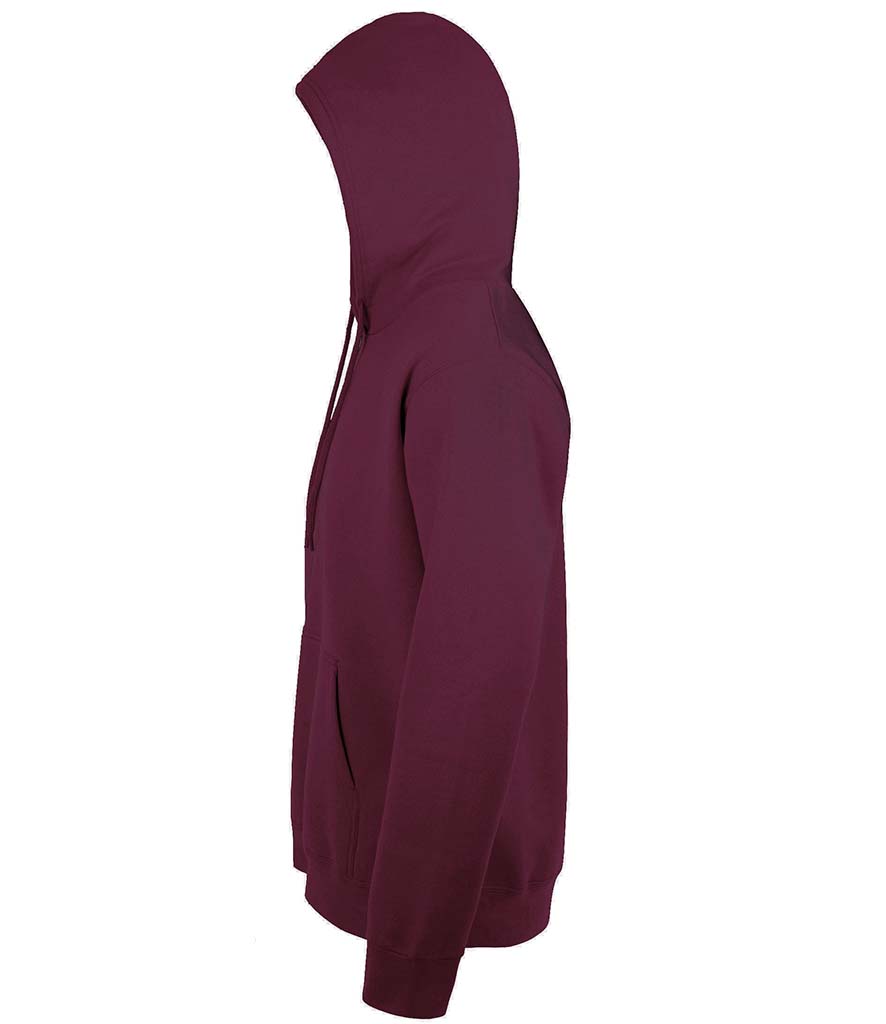 SOL'S Unisex Snake Hooded Sweatshirt 47101 Burgundy