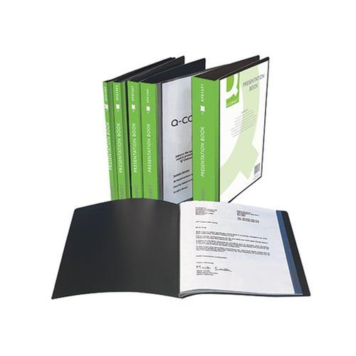 Q-Connect Presentation Display Book A4 Black - All Types