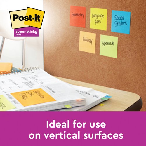 Post-it Super Sticky Notes 76x76mm Carnival PK6