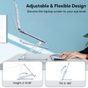 Contour Ergonomics Adjustable Aluminium Laptop Stand Silver