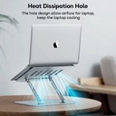 Contour Ergonomics Adjustable Aluminium Laptop Stand Silver