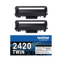 Brother TN-2420 High Yield Twinpack Black Toner
