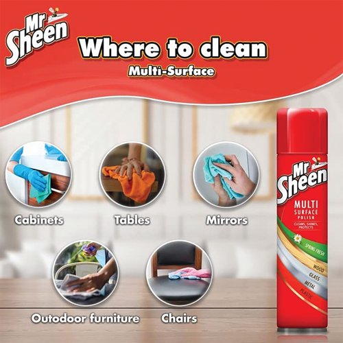 Mr Sheen Multi Surface Polish Aerosol 250ml