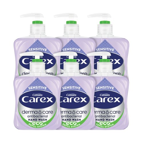 Carex Sensitive Hand Soap 250ml PK6