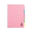 Q-Connect Subject Dividers Multi Punched A4 - All Types