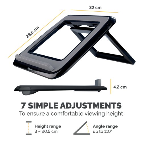 Fellowes I-Spire Series Laptop Quick Lift Black