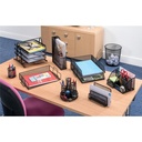 5 Star Mesh Letter Tray Stackable Wide F/S Black