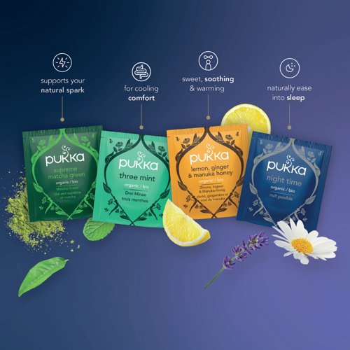 Pukka Organic Herbal & Green Tea Collection Tea Bags PK20