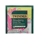 Twinings Strawberry Green Tea Mesh Tea Bags Envelope PK15