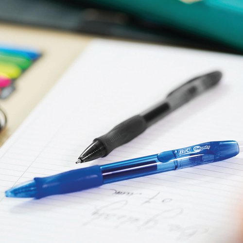 BIC Gel-ocity Original Retractable Gel Ink Pens Medium Black PK12