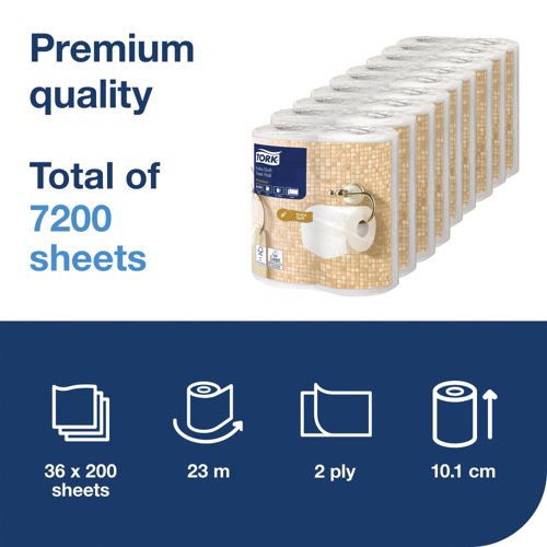 Tork Extra Soft Premium 2-ply Toilet Rolls 101409 PL36