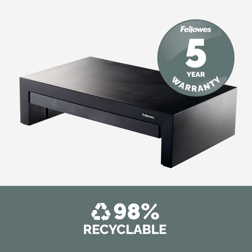 Fellowes Designer Suites Monitor Stand Black