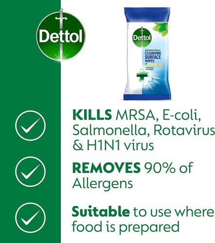 Dettol Antibacterial Cleaning Wipes PK126
