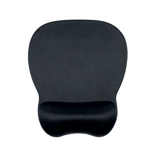 Contour Ergonomics Memory Foam Mouse Matt with Wristrest Black