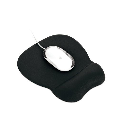 Contour Ergonomics Memory Foam Mouse Matt with Wristrest Black