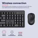 Trust TKM-360 Wireless Keyboard and Mouse Set Black