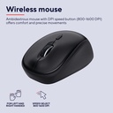 Trust TKM-360 Wireless Keyboard and Mouse Set Black
