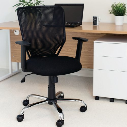 Jemini Low Back Operator Mesh Black Chair Black