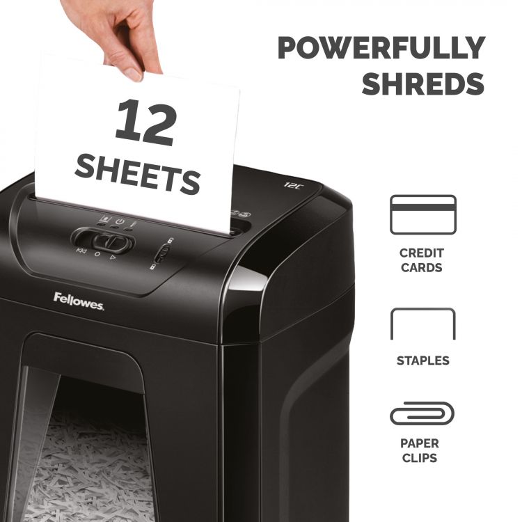 Fellowes Powershred 12C Cross Cut Shredder