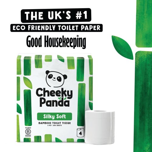 Cheeky Panda 3ply Silky soft Toilet Rolls PK24