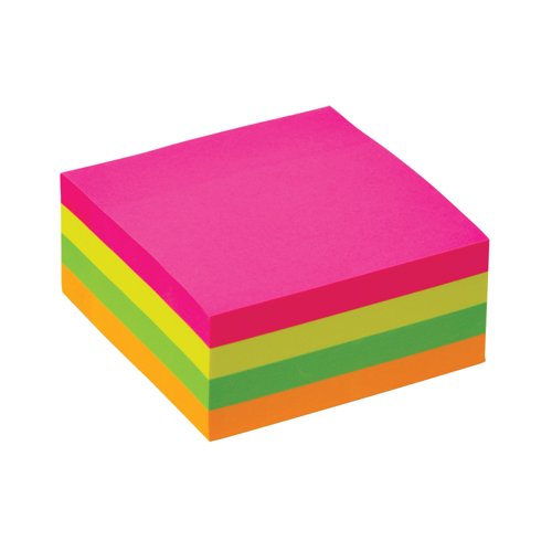 Q-Connect Quick Note Cube Neon 320 Sheets