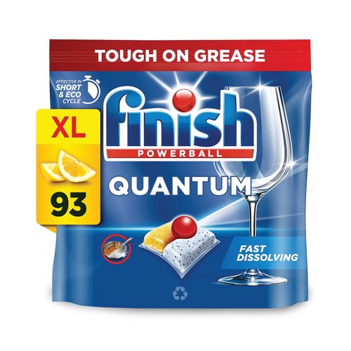 Finish Quantum All in One Dishwasher Tablets Lemon PK93