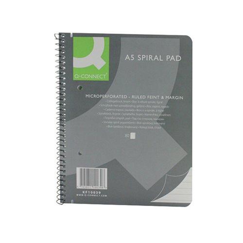 Q-Connect A5 Twin Wire Soft Cover Notebooks PK5